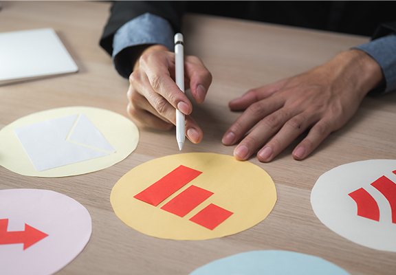 Laptop with content writing screen